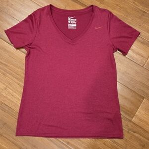 Nike Athletic Cut V-Neck Dri-Fit Tee